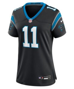 Alternative view of Ihmir Smith-Marsette Carolina Panthers Nike Women's Team Game Jersey -  Black