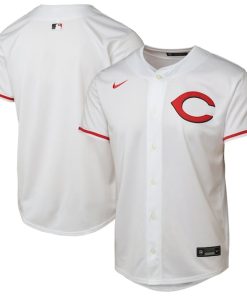 Alternative view of Cincinnati Reds Youth Alternate 2 Limited Jersey - White/Red