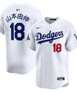 Alternative view of Yoshinobu Yamamoto Los Angeles Dodgers Nike 2024 World Series Champions Japanese Characters Limited Player Jersey - White