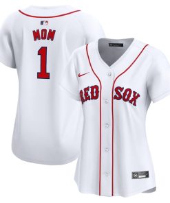 Boston Red Sox Nike Women's #1 Mom Home Limited Jersey - White