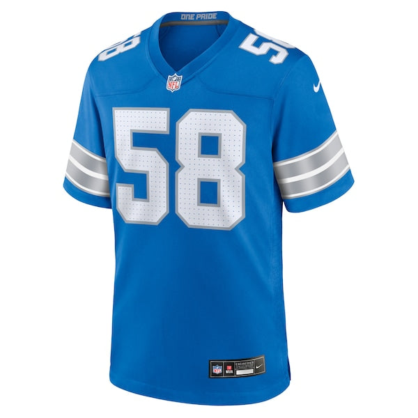 Penei Sewell Detroit Lions Nike Game Jersey - Blue/Black - Image 3