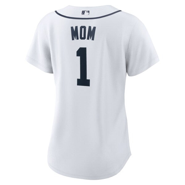 Detroit Tigers Nike Women's #1 Mom Home Replica Jersey - White - Image 3
