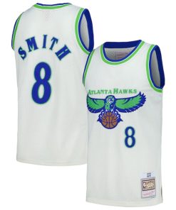 Steve Smith Atlanta Hawks Chainstitch Swingman Jersey - Cream