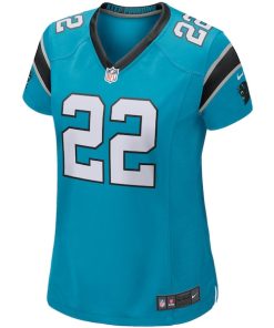 Alternative view of Christian McCaffrey Carolina Panthers Nike Women's Game Jersey - Blue