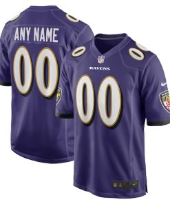 Baltimore Ravens Nike Custom Game Jersey - Purple