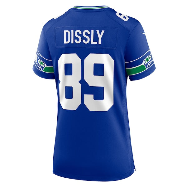 Will Dissly Seattle Seahawks Nike Women's Throwback Player Game Jersey - Royal - Image 3