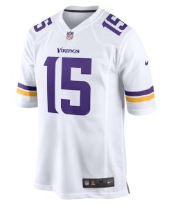 Alternative view of Joshua Dobbs Minnesota Vikings Nike Game Jersey - White