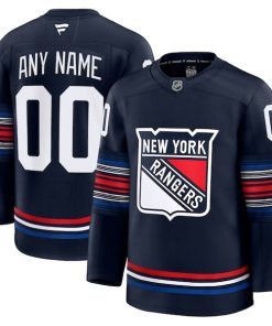 New York Rangers  Alternate Premium Custom Jersey - Navy/Royal/White
