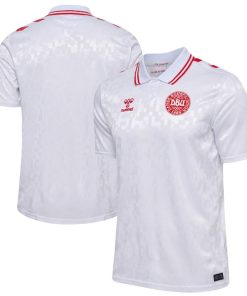 Denmark National Team 2024 Away Replica Jersey - White/Red