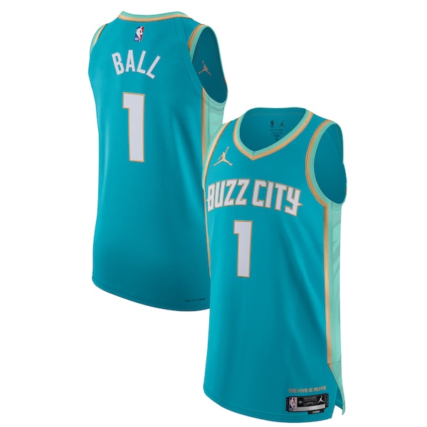 Jordan Brand LaMelo Ball Charlotte Hornets Authentic Jersey - City Edition - Teal