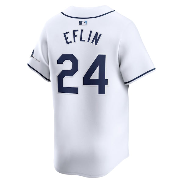 Zach Eflin Tampa Bay Rays Nike Home Limited Player Jersey - White - Image 3