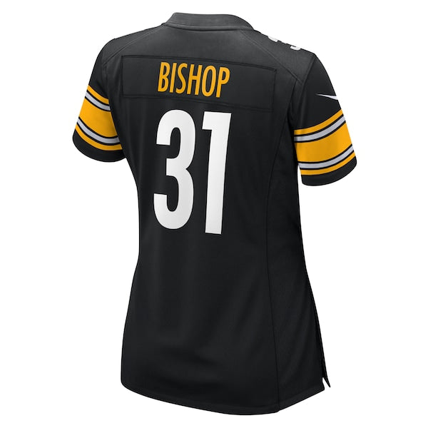 Beanie Bishop Pittsburgh Steelers Nike Women's Game Jersey - Black - Image 4
