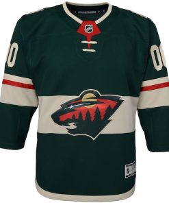 Alternative view of Minnesota Wild Youth Home Premier Custom Jersey - Green