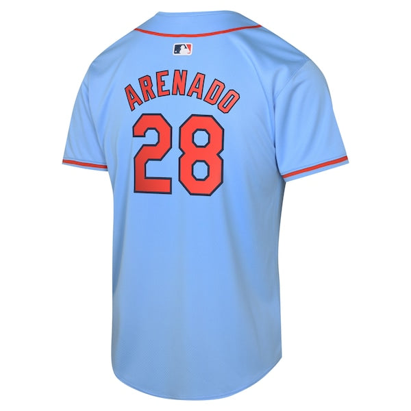 Nolan Arenado St. Louis Cardinals Nike Youth Alternate Limited Player Jersey?ยจC Light Blue - Image 3