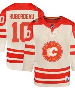 Jonathan Huberdeau Calgary Flames Youth 2023 NHL Heritage Classic Premier Player Jersey?¨C Cream