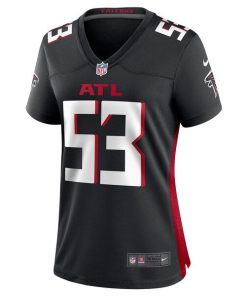 Alternative view of Nate Landman Atlanta Falcons Nike Women's Team Game Jersey -  Black