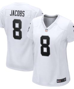 Josh Jacobs Las Vegas Raiders Nike Women's Game Player Jersey - White