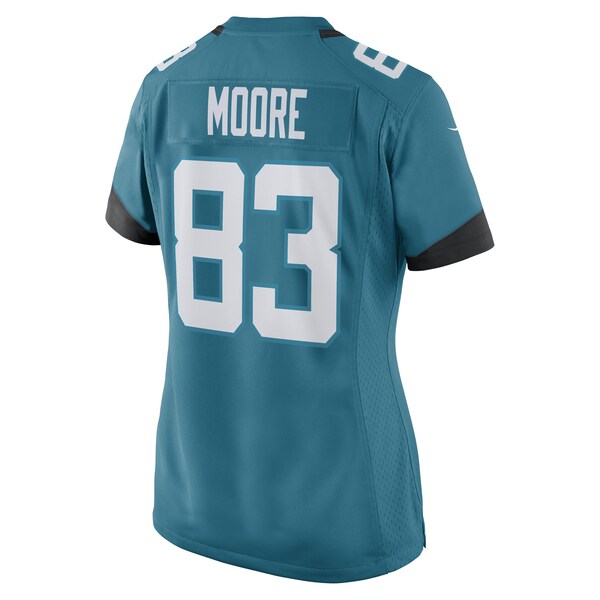 Jaylon Moore Jacksonville Jaguars Nike Women's Game Player Jersey - Teal - Image 3