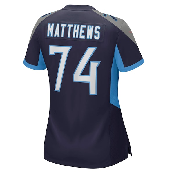 Bruce Matthews Tennessee Titans Nike Women's Retired Player Jersey - Navy/Light Blue - Image 4