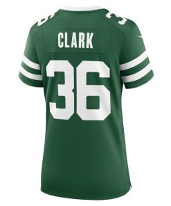 Alternative view of Chuck Clark New York Jets Nike Women's Team Game Jersey - Legacy Green