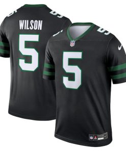 Garrett Wilson New York Jets Nike Alternate Legend Jersey  - Legacy Black