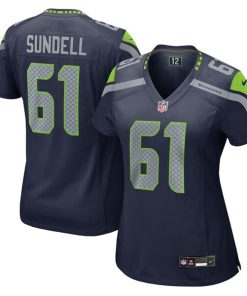 Jalen Sundell Seattle Seahawks Nike Women's Team Game Jersey -  College Navy