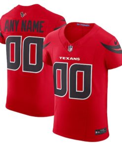 Houston Texans Nike Alternate Vapor F.U.S.E. Elite Custom Jersey -  Red/Navy