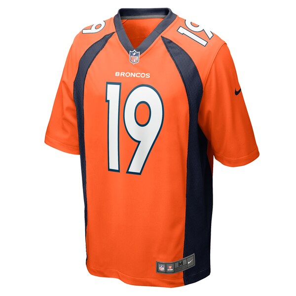 Marvin Mims Jr Denver Broncos Nike Team Game Jersey - Orange - Image 2