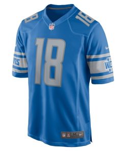 Alternative view of David Blough Detroit Lions Nike Team Game Jersey -  Blue