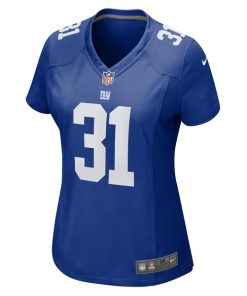Alternative view of Tyler Nubin New York Giants Nike Women's  Game Jersey -  Royal
