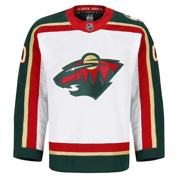 Minnesota Wild 25th Anniversary Authentic Pro Custom Jersey - White/Green - Image 3