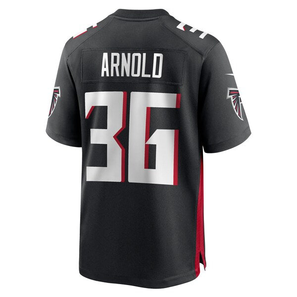 Grayland Arnold Atlanta Falcons Nike Team Game Jersey - Black - Image 3