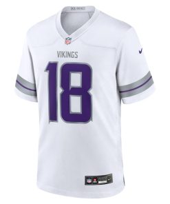 Alternative view of Justin Jefferson Minnesota Vikings Nike Youth Alternate Game Player Jersey - White