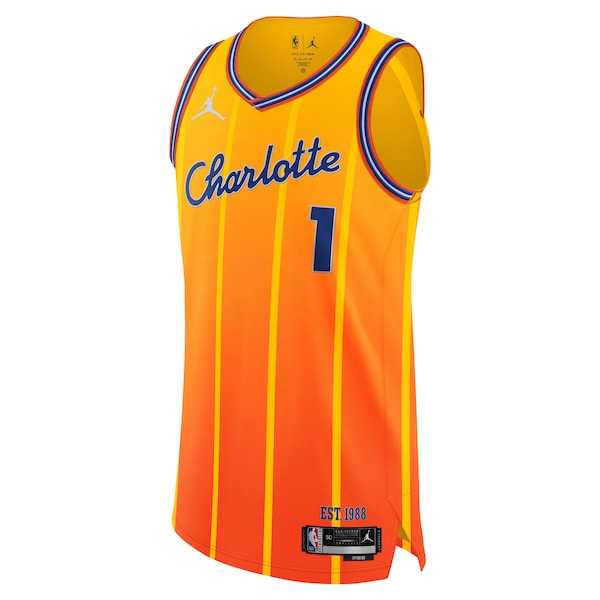 LaMelo Ball Charlotte Hornets Jordan Brand Unisex 2025/26 Authentic Jersey - City Edition - Orange - Image 2