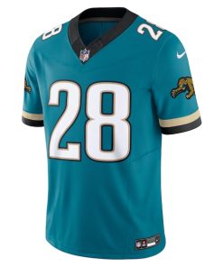 Alternative view of Fred Taylor Jacksonville Jaguars Nike Prowler Throwback Vapor F.U.S.E. Limited Retired Player Jersey - Teal