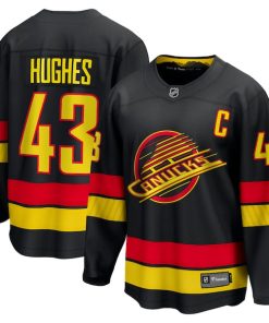 Quinn Hughes Vancouver Canucks  Alternate Breakaway Jersey - Black