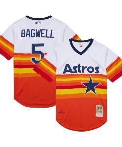 Jeff Bagwell Houston Astros 2004 Cooperstown Collection Authentic Throwback Jersey - White