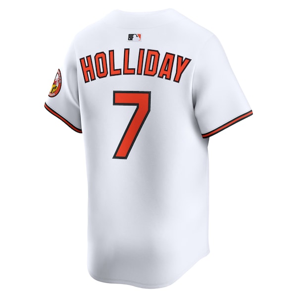 Jackson Holliday Baltimore Orioles Nike Home Limited Jersey - White - Image 3