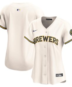 Milwaukee Brewers Nike Women's Home Limited Jersey - Cream