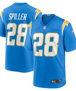 Isaiah Spiller Los Angeles Chargers Nike Game Jersey - Powder Blue