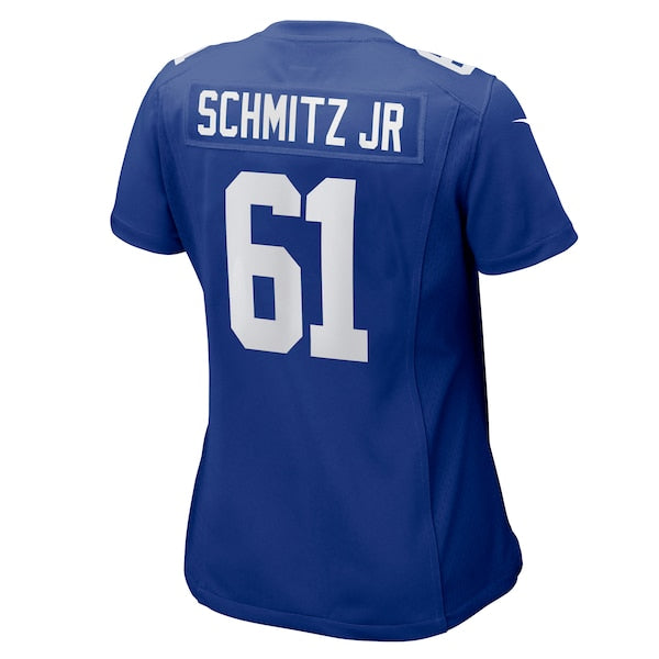John Michael Schmitz Jr. New York Giants Nike Women's Game Jersey - Royal - Image 4