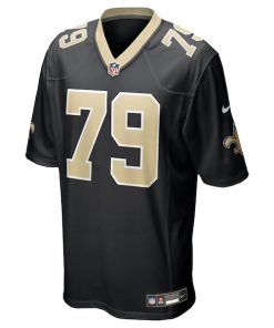 Alternative view of Luke Fortner New Orleans Saints Nike Team Game Jersey -  Black