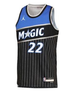 Alternative view of Franz Wagner Orlando Magic Jordan Brand Youth  Swingman Jersey - Statement Edition - Black