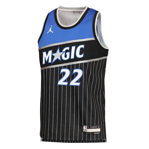 Franz Wagner Orlando Magic Jordan Brand Youth Swingman Jersey - Statement Edition - Black - Image 2