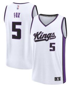 De'Aaron Fox Sacramento Kings  Fast Break Replica Player Jersey - Association Edition - White