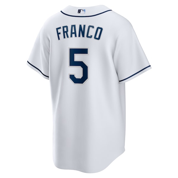 Wander Franco Tampa Bay Rays Nike Replica Player Jersey - White - Image 3