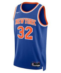 Alternative view of Karl-Anthony Towns New York Knicks Nike Unisex Swingman Jersey - Icon Edition - Blue