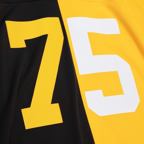 Joe Greene Pittsburgh Steelers 1976 Split Legacy Replica Jersey - Black/Gold - Image 5