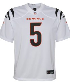 Alternative view of Tee Higgins Cincinnati Bengals Nike Youth Game Jersey - White