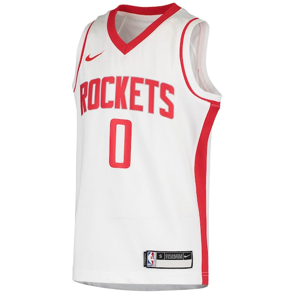 Russell Westbrook Houston Rockets Nike Youth Swingman Jersey - Association Edition - White - Image 2